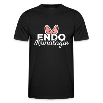 Endokrinologe Endokrinologie - Männer Funktions-T-Shirt - Schwarz - Vorne - AI Model Male 178 dark (178cm)