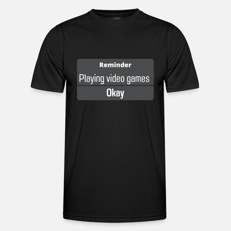 Playing video games Men's Functional T-Shirt