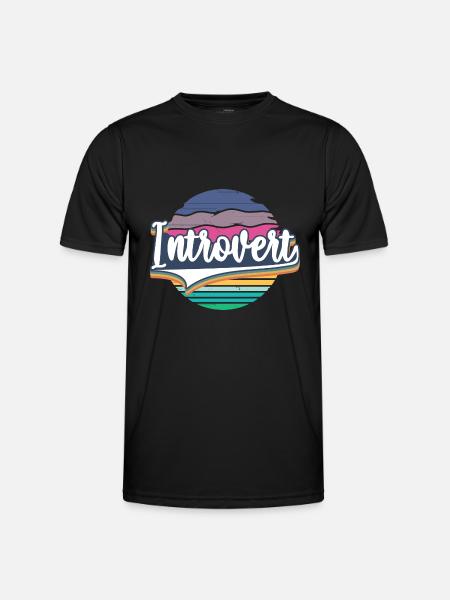 Introvertierte soziale Angststörung - Männer Funktions-T-Shirt - Schwarz