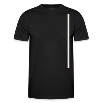 Irlandflagge Stye Streifen - Männer Funktions-T-Shirt - Schwarz - Vorne - AI Model Male 178 dark (178cm)