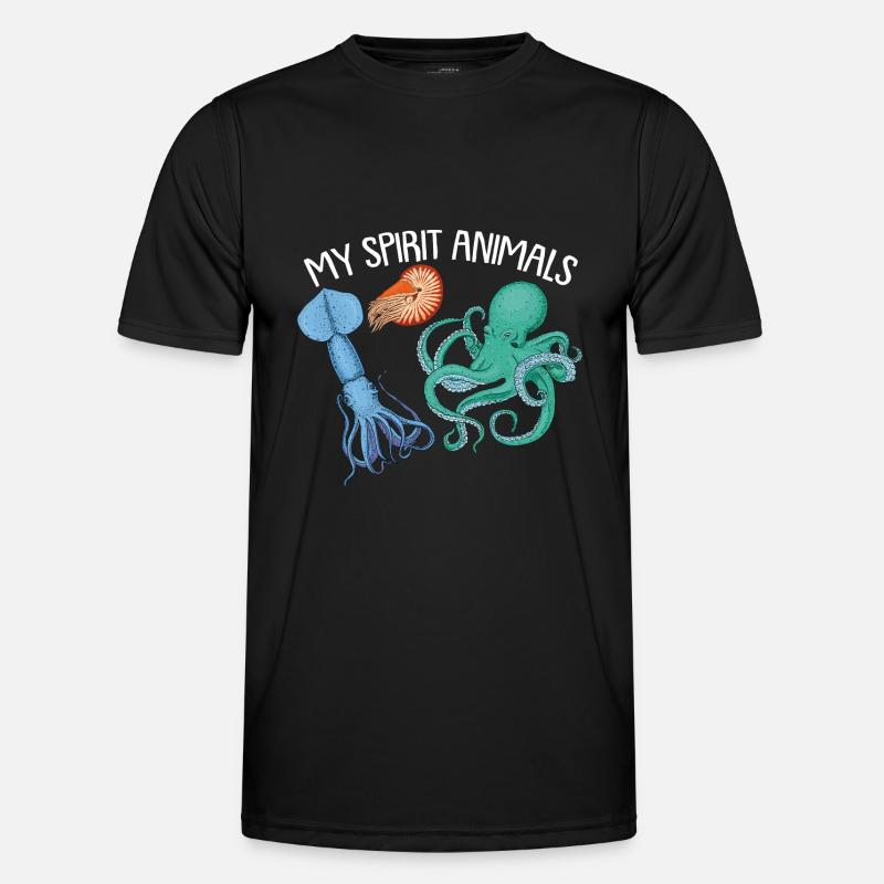 Cephalopode, Octopus, Octopus - Men's Functional T-Shirt - black