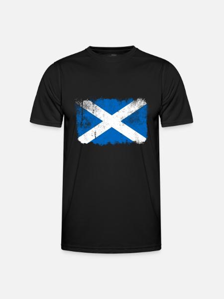 Drapeau de l’Écosse - T-shirt sport Homme - noir