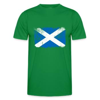 Drapeau de l’Écosse - T-shirt sport Homme - vert - Devant - AI Model Male 178 dark (178cm)