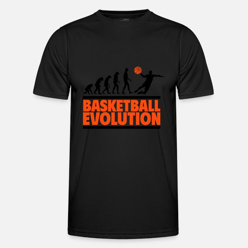 Basketball Evolution - Men's Functional T-Shirt - black