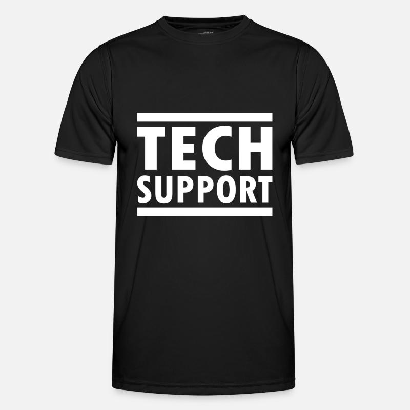 tech support - Men's Functional T-Shirt - black