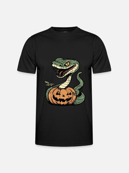 Snake Cobra Halloween Zombie - Men's Functional T-Shirt - black