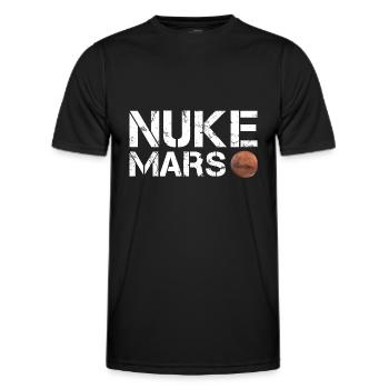 Nuke Mars - Männer Funktions-T-Shirt - Schwarz - Vorne - AI Model Male 178 dark (178cm)