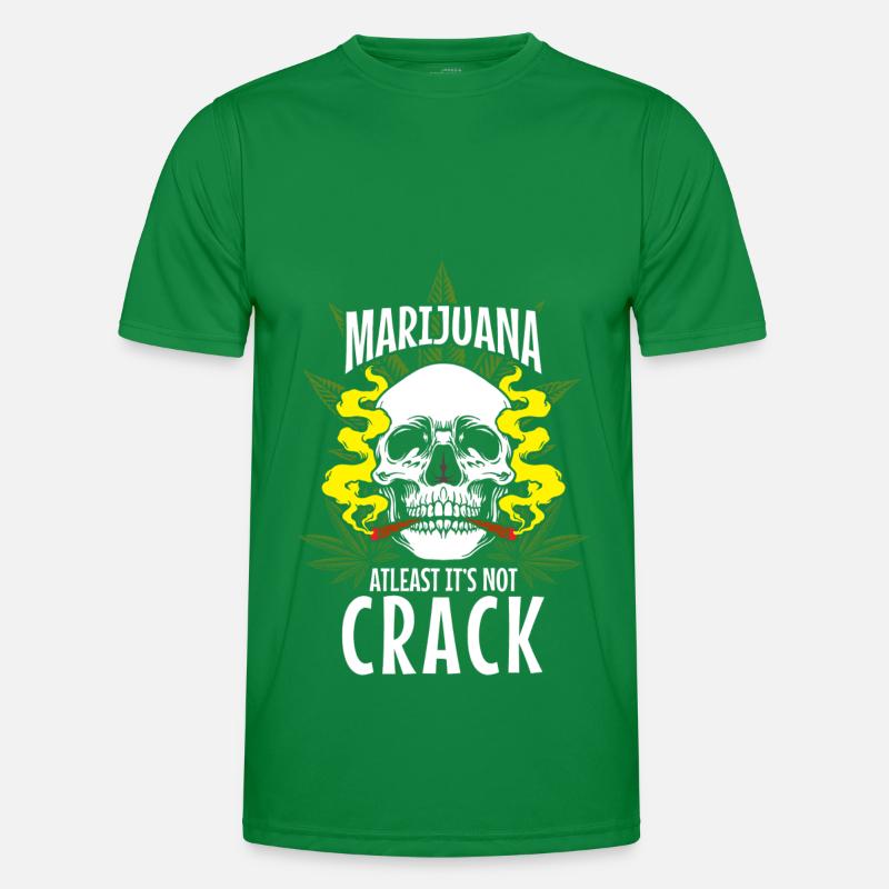 Cannabis Ganja Haschisch Männer Funktions-T-Shirt