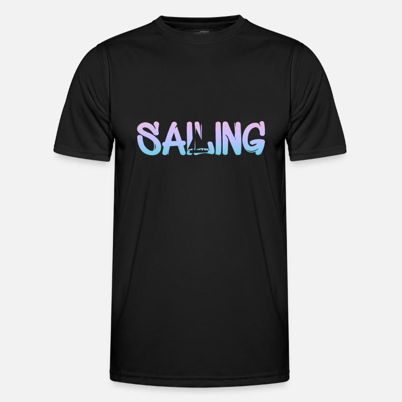 seglen - Männer Funktions-T-Shirt - Schwarz