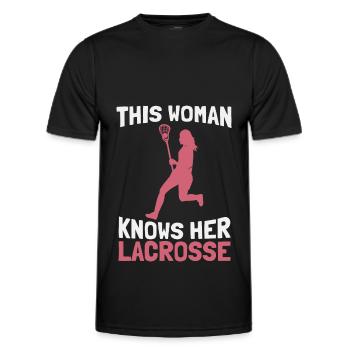 Lacrosse - T-shirt sport Homme - noir - Devant - AI Model Male 178 dark (178cm)