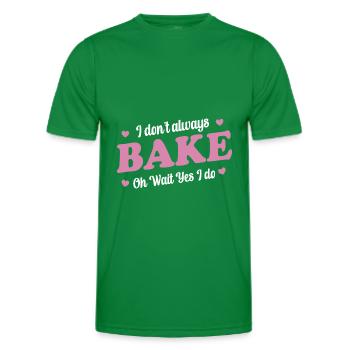 Je ne cuisine pas toujours Oh Attends Oui je le fais - Boulanger - T-shirt sport Homme - vert - Devant - AI Model Male 178 dark (178cm)