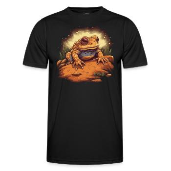 Toad Amphibians - Men's Functional T-Shirt - black - Front - AI Model Male 178 dark (178cm)