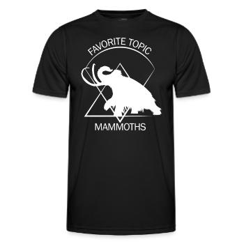 Drôle de mammouth Âge de pierre Conception de l’âge de glace Préhistorique - T-shirt sport Homme - noir - Devant - AI Model Male 178 dark (178cm)