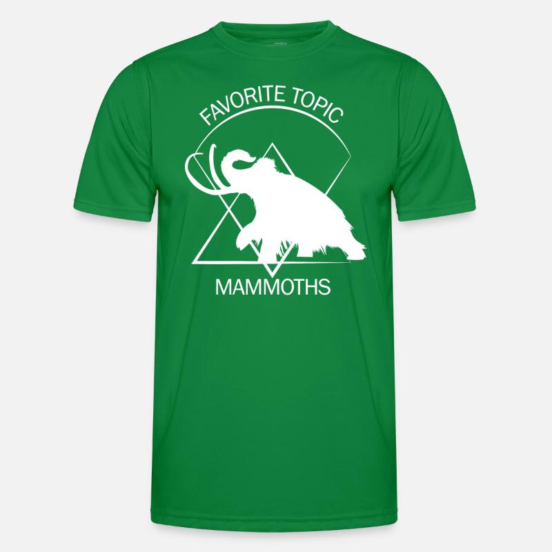 Funny Mammoth Stone Age Ice Age Design Prehistoric Men's Functional T-Shirt
