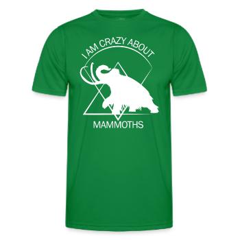 Drôle de mammouth âge de pierre âge glaciaire conception préhistorique - T-shirt sport Homme - vert - Devant - AI Model Male 178 dark (178cm)