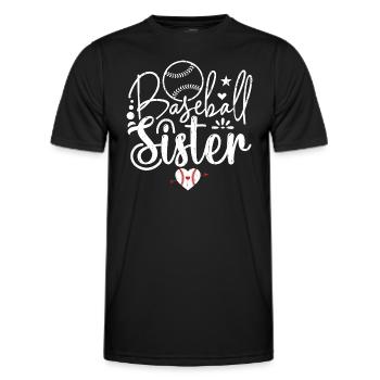 Baseball Sister Baseball Baseball Sister - T-shirt sport Homme - noir - Devant - AI Model Male 178 dark (178cm)