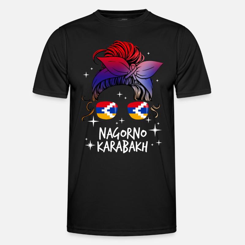 Bergkarabach - Männer Funktions-T-Shirt - Schwarz