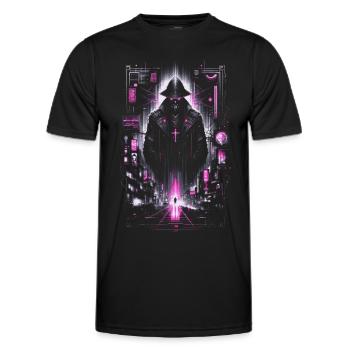 Tokyo Street Art Vaporwave - Männer Funktions-T-Shirt - Schwarz - Vorne - AI Model Male 178 dark (178cm)