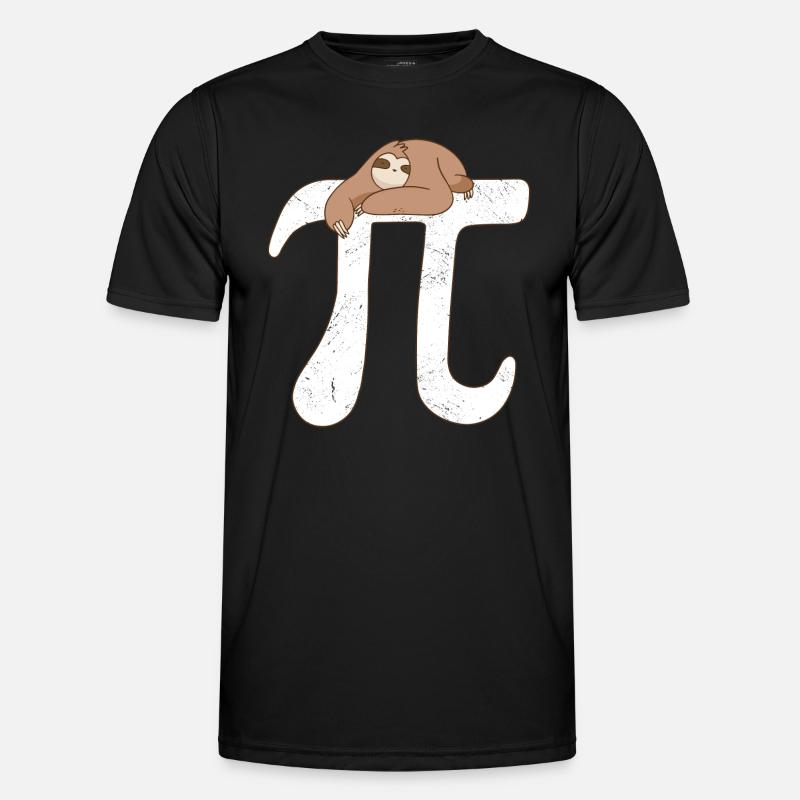 Math Sloth Pi Männer Funktions-T-Shirt