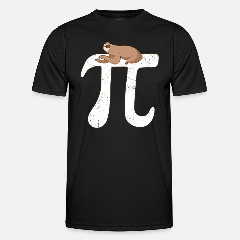 Math Sloth Pi Männer Funktions-T-Shirt
