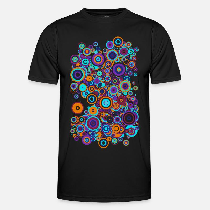 COLORFUL CIRCLES Männer Funktions-T-Shirt
