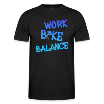 Biken - Männer Funktions-T-Shirt - Schwarz - Vorne - AI Model Male 178 dark (178cm)