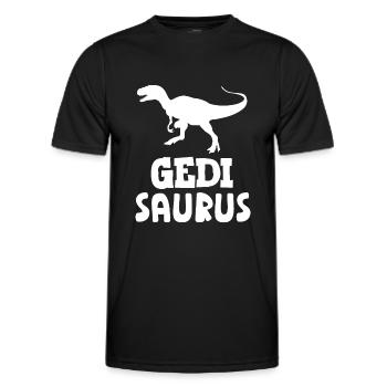 Gedi Saurus Wöd Gedi Patenonkel Österreich - Männer Funktions-T-Shirt - Schwarz - Vorne - AI Model Male 178 dark (178cm)