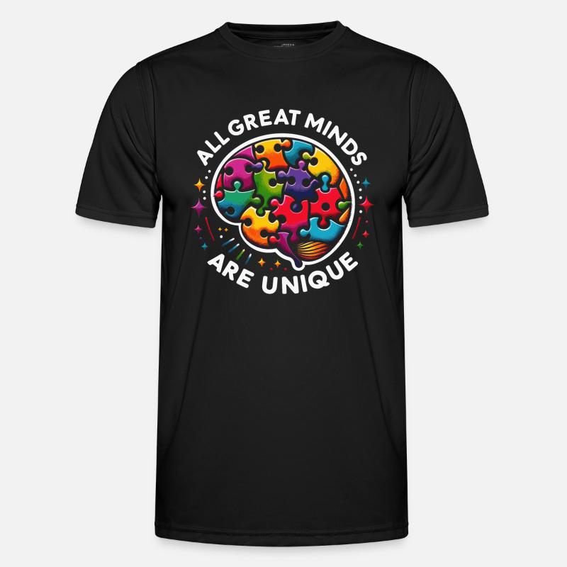 Neurodiversity Saying - Men's Functional T-Shirt - black