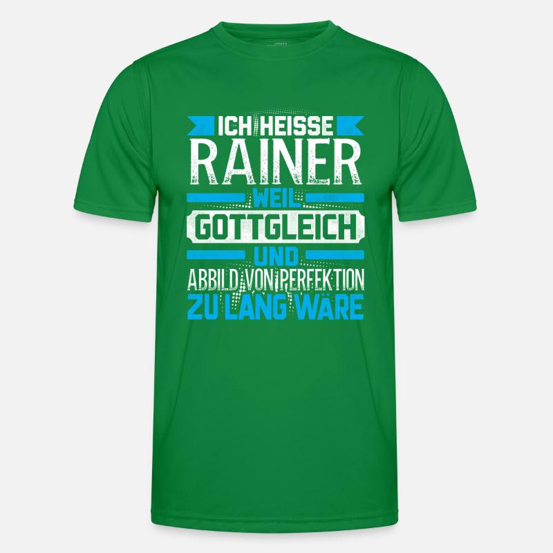 RAINER - Gottgleich Geschenk Männer Funktions-T-Shirt