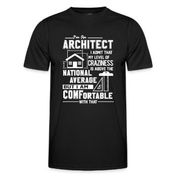 Architecte Je suis un architecte - T-shirt sport Homme - noir - Devant - AI Model Male 178 dark (178cm)