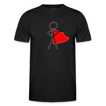 Héros - T-shirt sport Homme - noir - Devant - AI Model Male 178 dark (178cm)