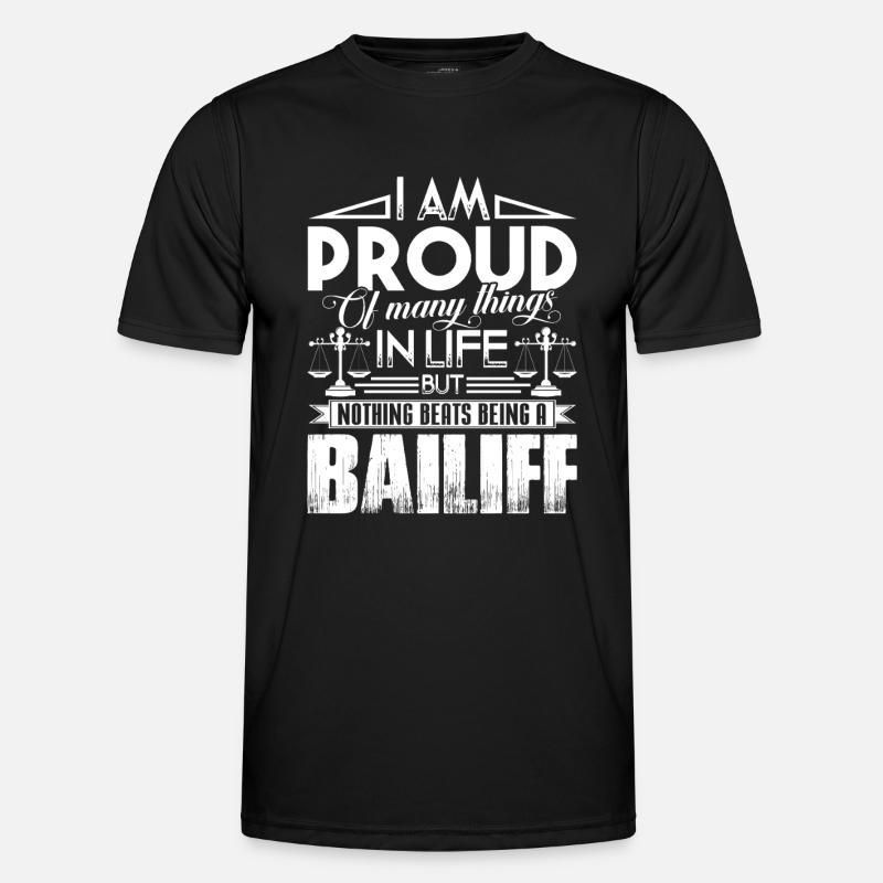 Bailiff Proud Bailiff - Men's Functional T-Shirt - black