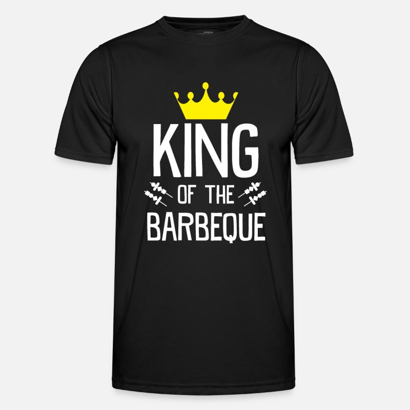 BBQ Grill - Männer Funktions-T-Shirt - Schwarz