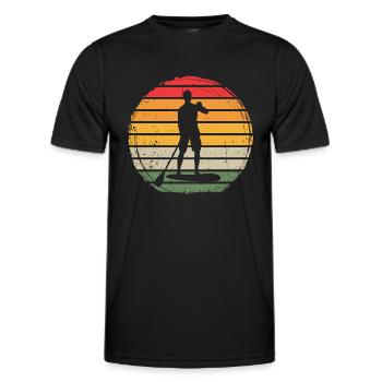 Paddle Board Vintage - T-shirt sport Homme - noir - Devant - AI Model Male 178 dark (178cm)