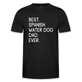 Spanish Water Dog Dad - Männer Funktions-T-Shirt - Schwarz - Vorne - AI Model Male 178 dark (178cm)