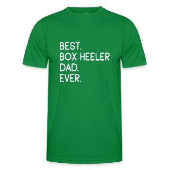 Boîte Heeler Papa - T-shirt sport Homme - vert - Devant - AI Model Male 178 dark (178cm)