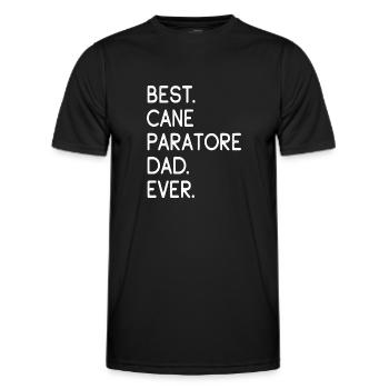 Cane Paratore Dad - Men's Functional T-Shirt - black - Front - AI Model Male 178 dark (178cm)