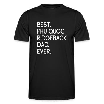 Phu Quoc Ridgeback Papa - T-shirt sport Homme - noir - Devant - AI Model Male 178 dark (178cm)