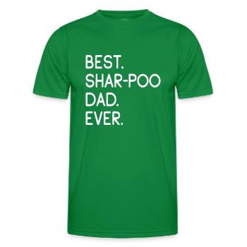 Shar-Poo Dad - Männer Funktions-T-Shirt - Kelly Green - Vorne - AI Model Male 178 dark (178cm)