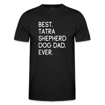 Shepherd Dog Dad - Männer Funktions-T-Shirt - Schwarz - Vorne - AI Model Male 178 dark (178cm)