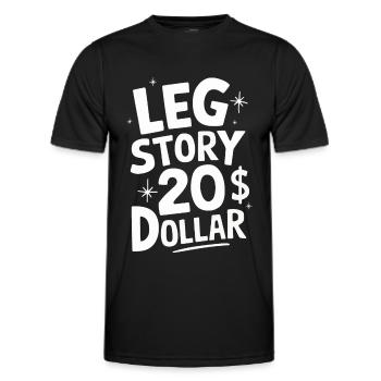 Amputation Behinderung - Männer Funktions-T-Shirt - Schwarz - Vorne - AI Model Male 178 dark (178cm)