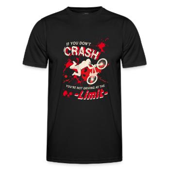 Mountenbike, Downhil, Bike, Jump, Extreme - Men's Functional T-Shirt - black - Front - AI Model Male 178 dark (178cm)