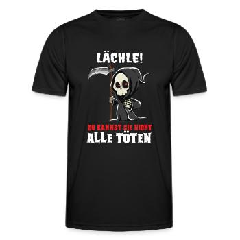 Tu ne peux pas les tuer tous les sarcasmes - T-shirt sport Homme - noir - Devant - AI Model Male 178 dark (178cm)