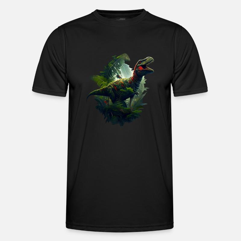 Dinosaurier Männer Funktions-T-Shirt