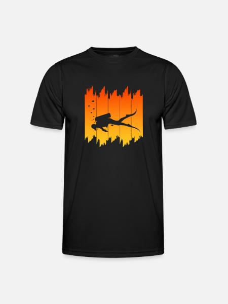 Scuba Diving - Männer Funktions-T-Shirt - Schwarz