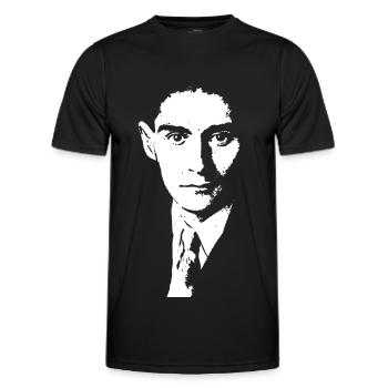 Franz Kafka Shirt - Men's Functional T-Shirt - black - Front - AI Model Male 178 dark (178cm)