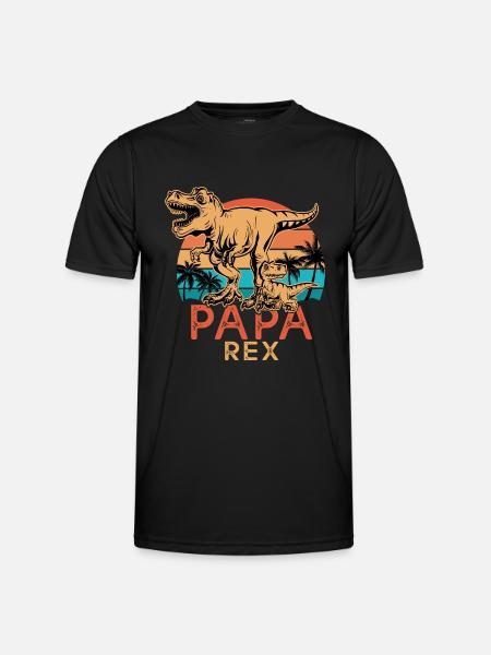Gift dad t rex - Men's Functional T-Shirt - black