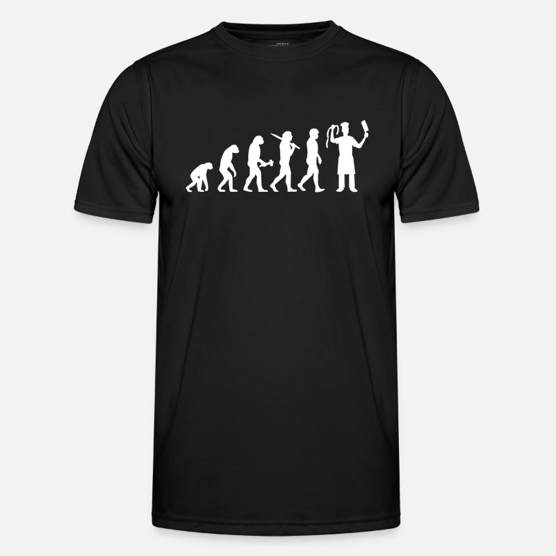 Boucher boucher boucher cadeau évolution - T-shirt sport Homme - noir