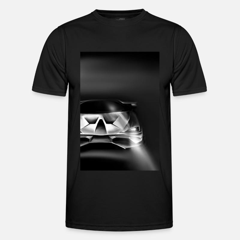 Auto schwarz Männer Funktions-T-Shirt