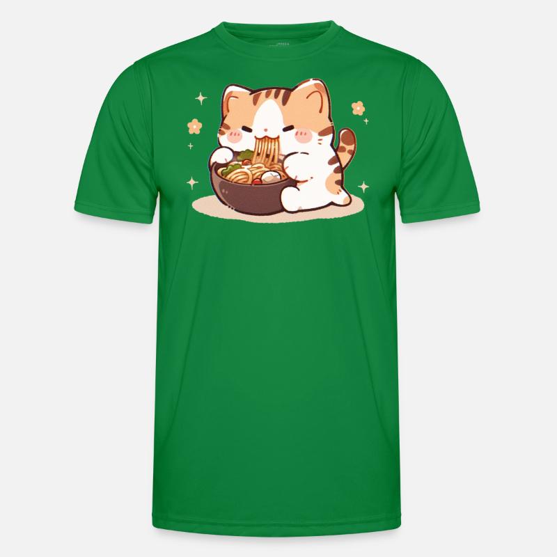 Mème de chat mangeant des spaghettis T-shirt sport Homme